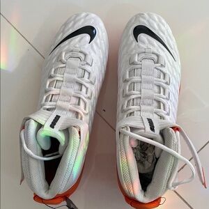 Nike White and Orange Athletic Shoes